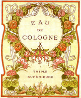 ETIQUETTE  SAVON   EAU DE COLOGNE  TRIPLE SUPERIEURE - Labels