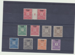 TAXES 1 à 8    Neufs Avec Charniere  + Double 2 Avec Millésime - Unused Stamps