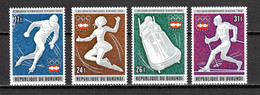 BURUNDI  N° 681 à 684   NEUFS SANS  CHARNIERE COTE 4.50€    JEUX OLYMPIQUES  INNSBRUCK - 1970-79: Mint/hinged