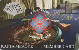 Grèce : Casino Syros Member Card - Carte Di Casinò