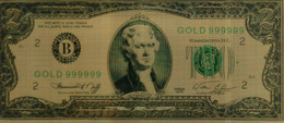 2 Dollar. Gold-Optik - Autres & Non Classés