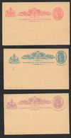 QUEENSLAND - QUEEN VICTORIA 3 PSC 1d,2d (via Direct Route),3d (via Brindisi Or Naples) H&G 4,5,6 - Unused - Covers & Documents