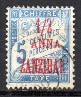 Col17  Colonie  Zanzibar Taxe N° 1 Oblitéré  Cote 15,00€ - Used Stamps