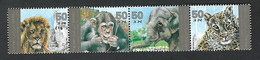 1992 Fauna Tigre Tiger Tijger Elephant Olifant Monkey Singe Aap Lion Leeuw MNH Zoo - Ongebruikt (zonder Tabs)