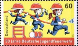 Germany, 2014, Michel 3099, The 50th Anniversary Of The Young German Firefighters, 1v, MNH - Firemen