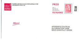 PAP Rep Apprentis D'Auteuil (n°  260660 PAP193) - Prêts-à-poster: Réponse /Marianne L'Engagée
