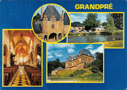 GF-GRANDPRE (08-Ardennes-Vouziers-Senuc)  4 Vues   - GRAND FORMAT -  2 SCANS - Autres & Non Classés