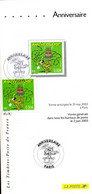" MARSUPILAMI " Sur Fascicule Publicitaire 1er Jour Multilingue + Photo Du Timbre + Cachet 1er Jour De 2003. FDC - Cómics