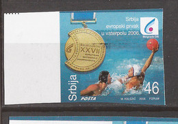 SECENE-1  2005 SRBIJA SERBIA SERBIEN SPORT WATER POLO !!!!!!RRRR IMPERFORATE !!!!RRR LUX NEVER HINGED - Wasserball