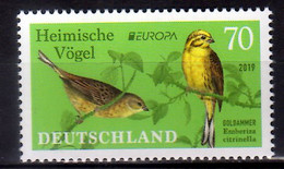 2019 Germany  Europa CEPT Birds Goldammer  MNH** MiNr. 3463 Yellowhammer Emberiza Citrinella - Ungebraucht