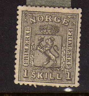 Norvege (1867)  - Ecusson 1s. - Neuf Sans Gomme - Ongebruikt