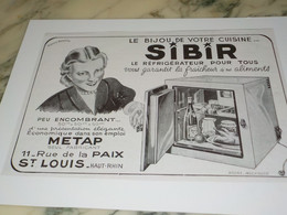 ANCIENNE  PUBLICITE REFRIGIRATEUR POUR TOUS SIBIR 1949 - Altri Apparecchi