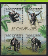 Nep143 FAUNA AAP APEN ZOOGDIEREN CHIMPANSEE PRIMATE MONKEYS MAMMALS APES AFFEN SINGES QWBU 2012 PF/MNH - Chimpanzees