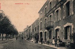 Andrézieux (Loire) La Place, Hôtel Du Centre, Vve Thomas - Edition Gay - Carte Animée, Non Circulée - Andrézieux-Bouthéon