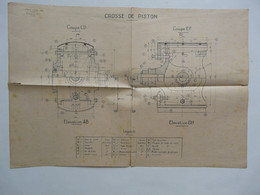 L'ECOLE CHEZ SOI : Coupes De CROSSE DE PISTON - DEMI-COUPE BIELLE Pour Machine à Vapeur - Machines