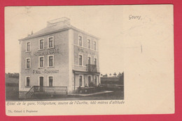 Gouvy - Hôtel De La Gare , Villégiature , Source De L'Ourthe , 460 Mètres D'altitude - 1903 ( Voir Verso) - Gouvy