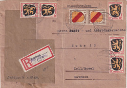 ALLEMAGNE 1946 ZONE FRANCAISE LETTRE RECOMMANDEE DE ZELL - French Zone