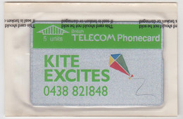 UK - Kite Excites (Promotion), 5 U, Tirage 4.650, 03/91, Mint - BT Souvenir