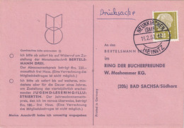 SAARLAND 1957 CARTE DE COMMANDE DE NEUNKIRCHEN - Lettres & Documents