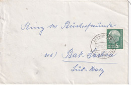 SAARLAND 1957 LETTRE DE OBERKIRCHEN - Otros & Sin Clasificación