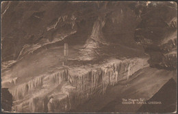 The Niagara Falls, Gough's Cavern, Cheddar, 1924 - Gough's Postcard - Cheddar