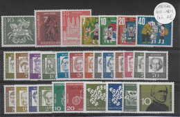 BRD - ANNEE COMPLETE 1961 ** MNH  - YVERT N°219/246 - COTE = 18.5 EUR. - - Jaarlijkse Verzamelingen
