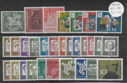 BRD - ANNEE COMPLETE 1961 ** MNH  - YVERT N°219/246 - COTE = 18.5 EUR. - - Jahressammlungen