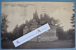 CPA 44 Château Du Petit Plessis Sainte Luce Signée Bidoilleau - M. Vrigneaud Saint Hilaire De Riez 1939 Loire Inférieure - Other Municipalities