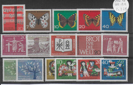 BRD - ANNEE COMPLETE 1962 ** MNH  - YVERT N°247/261 - - Jaarlijkse Verzamelingen