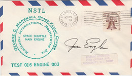 N°605 N -lettre Georges Marshall Space Flight -signé Joe Engle - America Del Nord