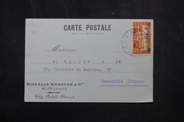 SYRIE - Carte Commerciale De Alep Pour La France En 1927 - L 72478 - Lettres & Documents