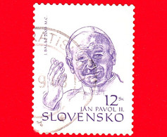 SLOVACCHIA - Usato - 2003 - Visita Di Papa Giovanni Paolo II - 12 - Gebraucht