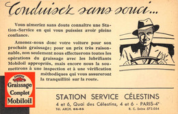 PARIS-75004-STATION SERVIE CELESTINS- 4 ET 6 QUAI DES CELESTINS , CONDUISEZ SANS SOUCI - Arrondissement: 04