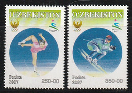 OUZBEKISTAN - N°625/6 ** (2007) Sports D'hiver - Usbekistan