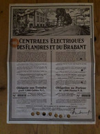 Centrales Electriques Des Flandres Et Du Brabant - 1930 - Electricité & Gaz