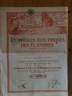 Centrales Electriques Des Flandres - 1920 - Elektrizität & Gas