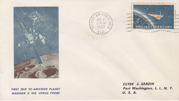 N°627 N -lettre First Trip To Another Planet Mariner II The Venus Probe - America Del Nord