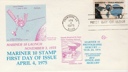 N°628 N -FDC Mariner 10- Stamp First Day Of Issue - Amérique Du Nord