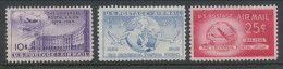 USA 1949 Air Mail Scott # C42-C44. Universal Postal Union Issue, 3 Values, MNH (**) - 2b. 1941-1960 Nuevos