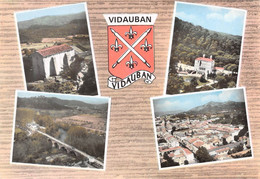 VIDAUBAN - Château D'Astros - Vue Générale - Le Pont Sur L'Argens - La Chapelle Sainte-Brigitte - Blason - Vidauban