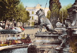 VIDAUBAN - Place Clémenceau - Fontaine Au Lion - Automobile - Vidauban