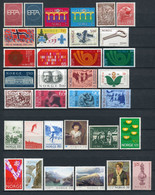 Norway. Mixed Lot - All MINT Condition. 34 Stamps - All Different (some Complete Sets Included) - Verzamelingen