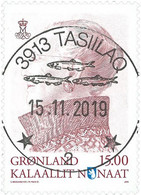 2019 Queen Margrethe, Definitives, Central Date Cancellation, Greenland - Oblitérés