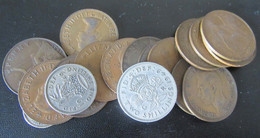 Grande-Bretagne / Great Britain - Lot De 19 Monnaies 1915 à 1967 - Dont Penny, Shilling, Etc... - Colecciones