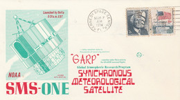 N°650 N -lettre  "Garp" -synchronous Meteorological Satellite- Sms-One- - Amérique Du Nord