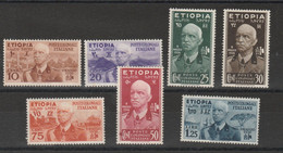 Etiopia - 389 ** 1936 - Vittorio Emanuele II N. 1/7. Cat. € 500,00. SPL - Ethiopie