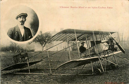 Thème Aviation * Aviateur Maurice ALLARD Et Son Biplan Caudron Frères * Avion - Aviadores