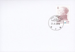 2019 Cover, Queen Margrethe, Definitives, Date Cancellation Affixed, Greenland - Briefe U. Dokumente