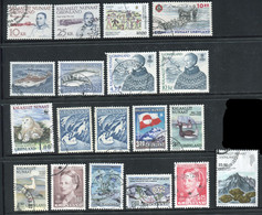 Greenland - 19 Stamps - All Used. - Collections, Lots & Series