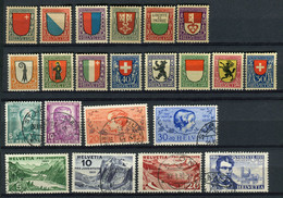 Switzerland. Pro Juventute. 1919, 1920, 1923, 1924, 1931 & 1937. 22 Stamps. - Sonstige & Ohne Zuordnung